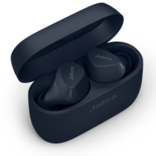 捷波朗（Jabra）Elite4Active 4A真无线蓝牙耳机 主动降噪运动防水音乐耳机 降噪豆 jabra小水滴 9级降噪 海军蓝