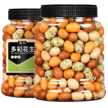蜜禾 多彩鱼皮花生豆500g罐装