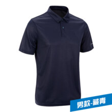 迪卡侬（DECATHLON）Polo衫男女运动T恤夏翻领男短袖宽松半袖公司工服 男款-藏青 2XL