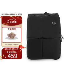 爱可乐 Echolac 情侣双肩电脑包时尚潮流背包简约休闲男女书包黑色16英寸CKP602