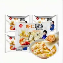 慷达 虾仁小金鱼馄饨350g*4 鲜虾薄皮云吞混沌抄手早餐速食