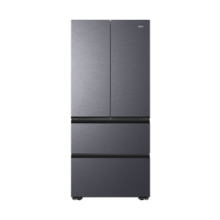 Haier/小红花套系482升风冷无霜一级变频多门家用大容量电冰箱 594mm专业超薄零距离自由嵌入法式四开门 BCD-482WGHFDB9SYU1