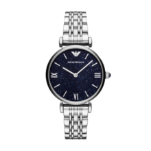 安普里奥·阿玛尼（Emporio Armani）手表女士 满天星星空表盘钢带腕表跨年礼物生日礼物送女友AR11091