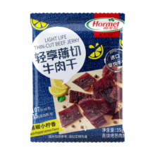 荷美尔（Hormel） 牛肉干轻享薄切牛肉干肉脯休闲零食健身牛肉手撕风干牛肉干 黑椒青柠35g*10