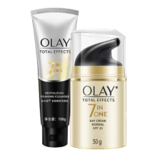 3.8节、plus会员：玉兰油（OLAY）七效合一面霜 50g+多效修护洁面乳 100g 两件套 女神节礼物