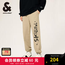 杰克琼斯 杰克·琼斯（JACK&JONES）潮酷时尚百搭略宽松字母胶印低腰低裆抽绳腰束脚裤男装22431D026 E11卡其色 常规 L