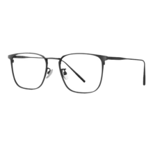 蔡司（ZEISS）德国蔡司近视可配老花镜远视镜度数眼镜框纯钛半框型轻男款女镜片 纯钛黑色眉框蔡司视特耐1.56高清