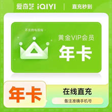 爱奇艺 黄金会员一年 不支持电视端