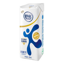 舒化 SHUHUA 全脂型 无乳糖牛奶220ml*12