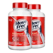美国Schiff MoveFree氨基葡萄糖维骨力 氨糖软骨素红瓶200粒*2瓶