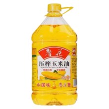 鲁花 一级压榨玉米油 5L桶