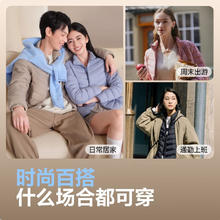 波司登 轻薄羽绒服女短款新年红立领轻型内搭保暖便携秋冬外套B40131006 雾镜蓝5457