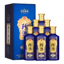 plus会员、20点、需凑单：珍酒 珍八 酱香型白酒 53度 500ml*6瓶 整箱装