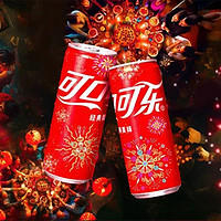 可口可乐 Coca-Cola 碳酸饮料 蛇年烟花图案限量收藏版整箱礼盒装