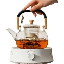 忆壶茶（YI HU TEA）家用围炉功夫茶具套装 【蒸煮双内胆】提梁壶+电陶炉