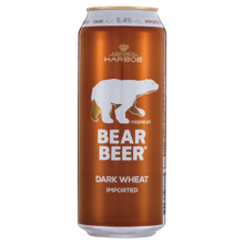 豪铂熊（BearBeer）小麦黑啤酒500ml*24听 口感丰富 整箱装 德国原装进口 年货送礼