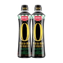 厨邦酱油零添加特级生抽500ml*2