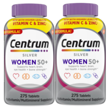 善存（Centrum）复合维生素275粒/瓶*2中老年女士  含VC、VB等多维矿物质 双瓶装
