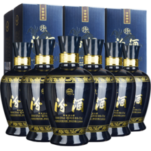 汾酒 蓝汾 清香型白酒 53度475ml*6瓶 整箱装（53度仿蓝瓷）年货送礼