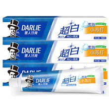 好来 99%纯度小苏打超白密泡牙膏去牙渍烟渍3支570g