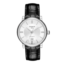 天梭（TISSOT）瑞士手表 卡森臻我系列机械女表 情人节送女友T122.207.16.036.00