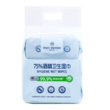 One‘s Member 1号会员店75%酒精湿巾80抽*3包/提