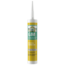 瓦克（WACKER）GM玻璃胶门窗防水填缝封边快干中性硅酮耐候美容胶 通用彩色密封胶 白色1支