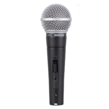 SHURE舒尔SM58S动圈人声有线麦克风 专业录音 家用K歌直播 舞台演出话筒吉他弹唱歌