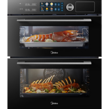 美的（Midea）85L大容量 12.5英寸幻彩大屏 免费厨房改造 嵌入式蒸烤箱二合一双腔家用烘焙蒸箱烤箱SD85