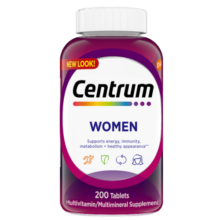 善存（Centrum）复合维生素200粒成人女士 含维生素B、C钙铁锌微量矿物质营养素