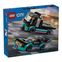 乐高（LEGO）积木拼装城市系列60406 赛车与汽车运输车男孩儿童玩具生日礼物