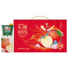 plus会员：汇源 100%苹果汁饮料 1L*5盒*2件