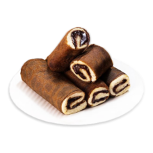 美玏 无蔗糖黑巧蛋皮吐司早餐面包爆浆巧克力夹心休闲零食10包468g