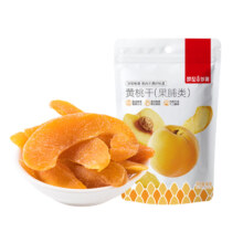 薛记炒货零食专区夏威夷果山楂条锅巴鹿角脆五谷穗片袋装网红休闲零食 黄桃干88g*1袋