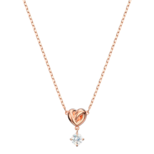 施华洛世奇（SWAROVSKI）   LIFELONG HRT 挚爱璀璨 项链女生日礼物女 镀玫瑰金色 5516542