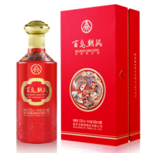 五粮液股份 百鸟朝凤五彩红浓香型白酒礼盒52度500ml年货高度纯粮喜酒水