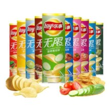 百亿补贴： 乐事无限薯片 原味+黄瓜+青柠 组合104g*3罐