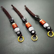 聚恒阁朱砂十二生肖三合六合平安扣挂件龙本命年汽车钥匙挂饰转运