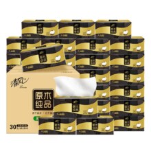清风 黑金抽纸 30包