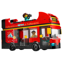 乐高（LEGO）积木拼装城市系列60407 红色双层巴士男孩儿童玩具生日礼物
