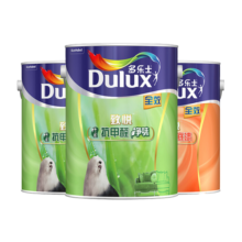 多乐士（Dulux）致悦竹炭全效抗甲醛净味内墙乳胶漆室内 防霉油漆 墙面漆涂料A742 15L套装 白漆 不可调色