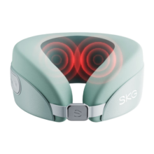 skg颈椎按摩器N5天青色 护肩颈部脖子U型枕立体环颈稳固支撑热敷仪解放双手 送男女朋友生日新年礼物