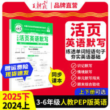 英语-活页默写（人教PEP版三起点） 三年级（2025春下册）