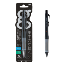 三菱（uni）KURUTOGA自动铅笔 0.5mm双模式旋转软胶笔握不断铅学生考试练字自动铅笔M5-1009GG 黑色 单支装
