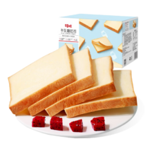 百草味 牛乳嫩吐司500g 牛奶吐司早餐面包网红休闲零食