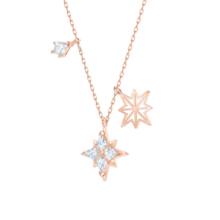 施华洛世奇（SWAROVSKI）Symbolica星星雪花项链女吊坠轻奢送女友生日礼物女 【爆款】镀玫瑰金色5494352