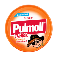 飚摩（Pulmoll）德国原装进口 无糖橙味维生素C糖50g 润喉糖果