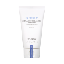 悦诗风吟（Innisfree）蓝莓平衡洗面奶 100ml 氨基酸洁面乳  清爽控油 保湿补水男女生