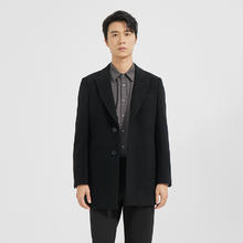 利郎 官方毛呢大衣男商务2024冬中长款外套24DYR9321S