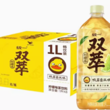 百亿补贴！统一 双萃柠檬茶饮料1L*8瓶